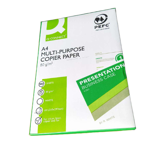 Папір для друку Q-CONNECT А4, 80г/м2, 500 арк., білий